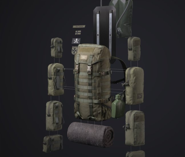 Batoh Jääkäri M - Zelený