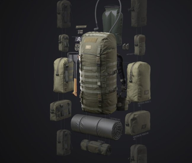 Batoh Jääkäri L - Hnědý