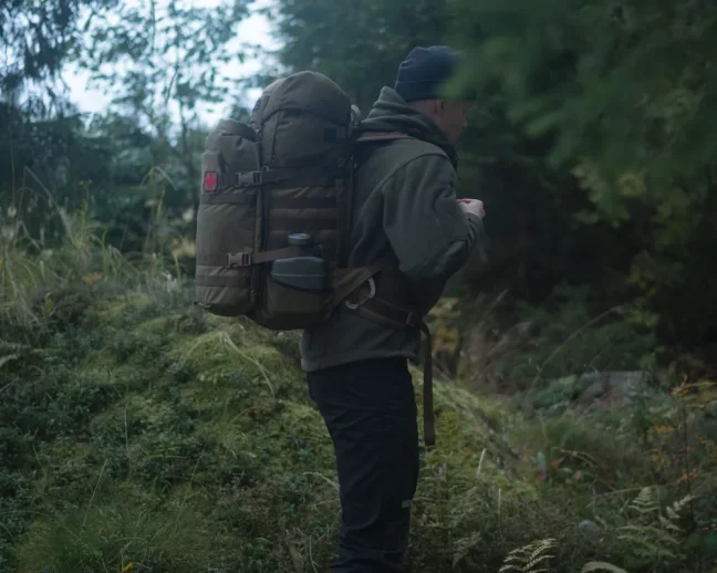 Přezka 2M WB SR PALS-mount, 25 mm + zadní deska, samice - Barva: Hnědá